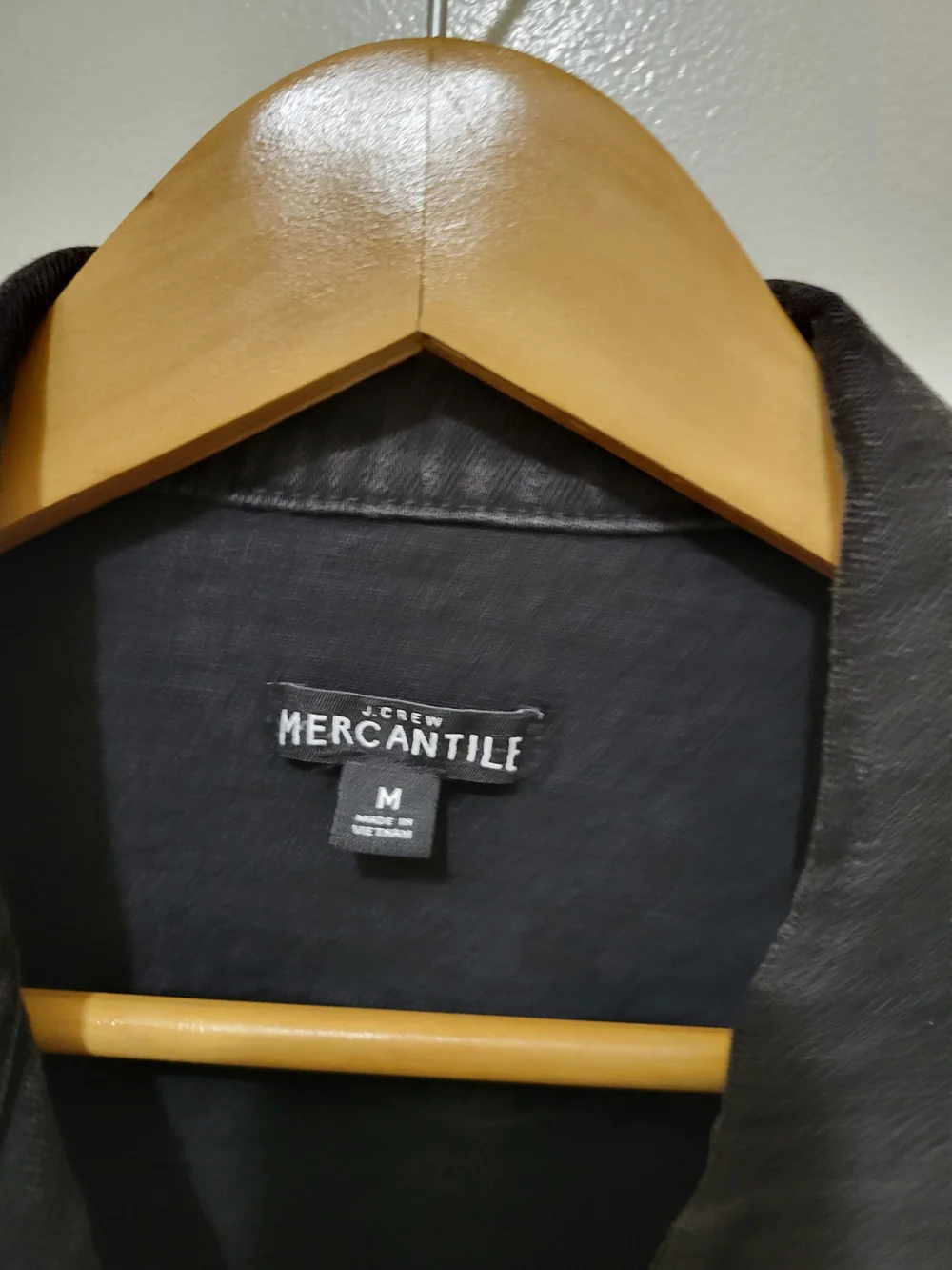 J. Crew Mercantile Womens Washed Charcoal Denim Jacket  - Size Medium